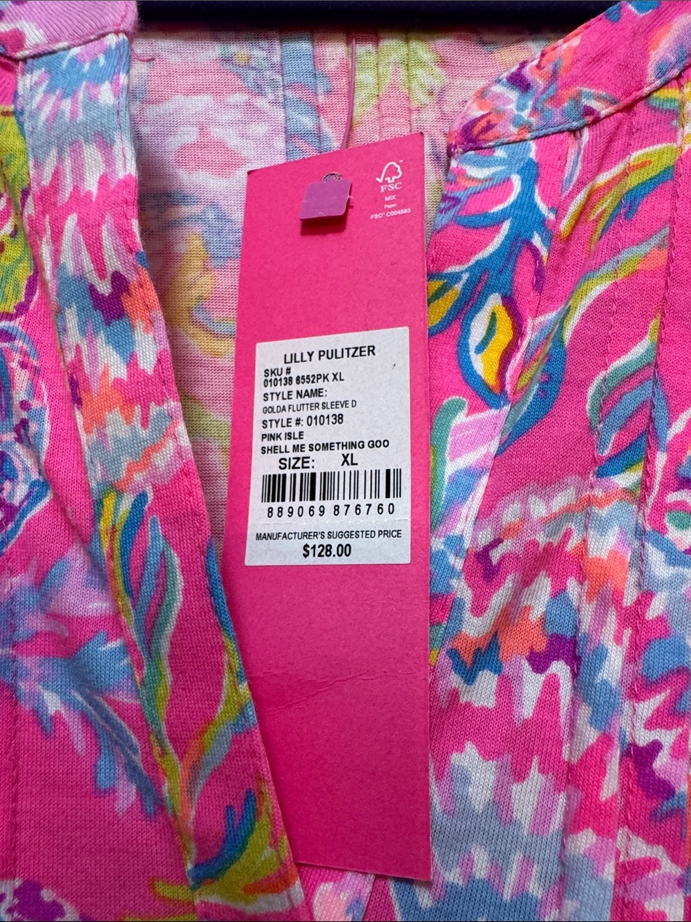 Lilly Pulitzer Pink Multi Floral Tunic - Picture 2 of 3